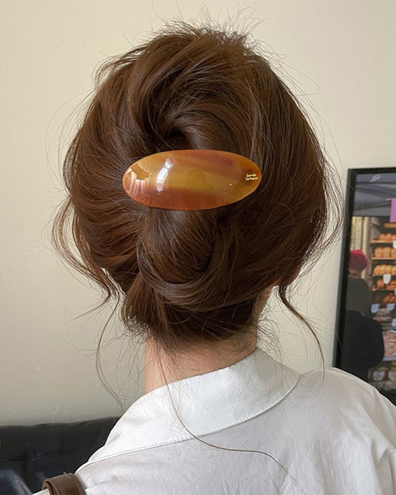 Een-Woord Paardenstaart Haarnaald Geavanceerd Gevoel Pony Klem Half Binden Haar Veer Klem Zijkant Klem Haaraccessoires