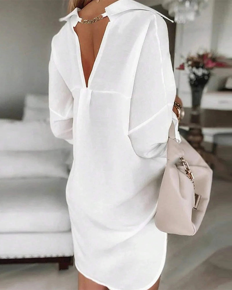 Overhemdjurk Open Rug Design Modieus