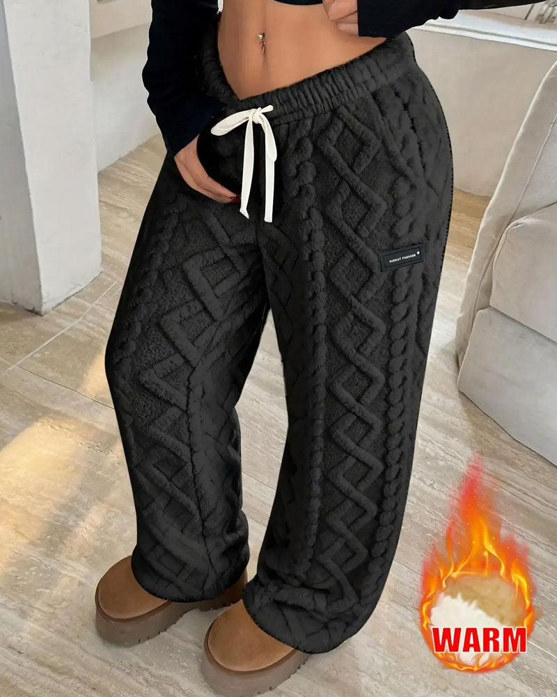 Broek Elastische Taille Trekkoord Mode