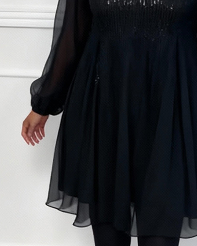 Jurk Ronde Hals Modieus Effen Loose