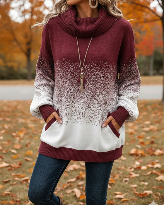 Trui Cowl Hals Verloop Patroon