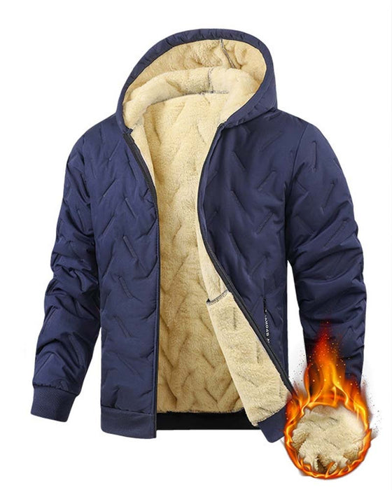 Jas Met Capuchon Fleece Gevoerd