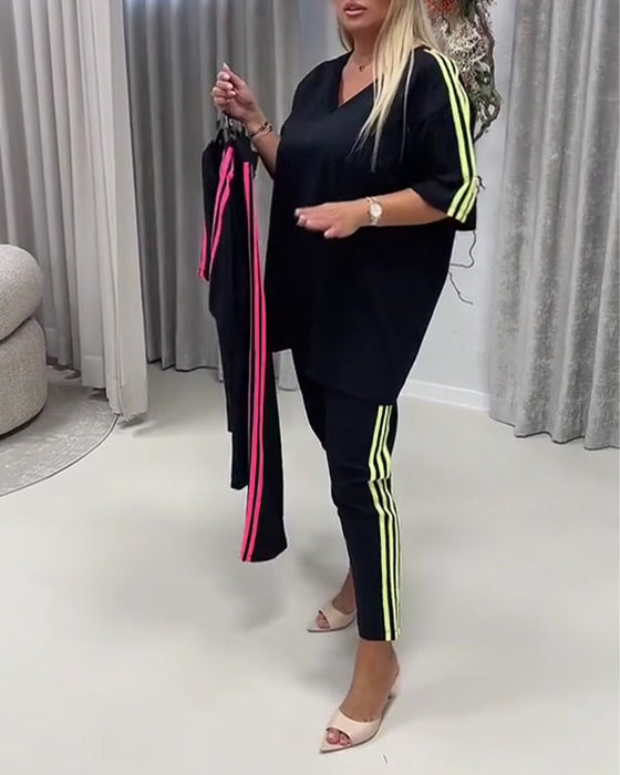 Set Zijstreep Casual