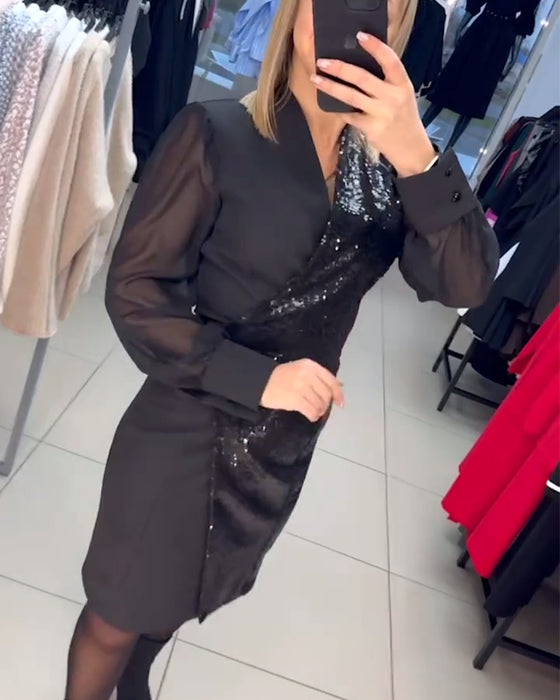 Jurk Temperament Pailletten Mode