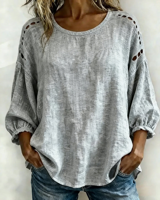 Blouse Uitgesneden 100% Katoen