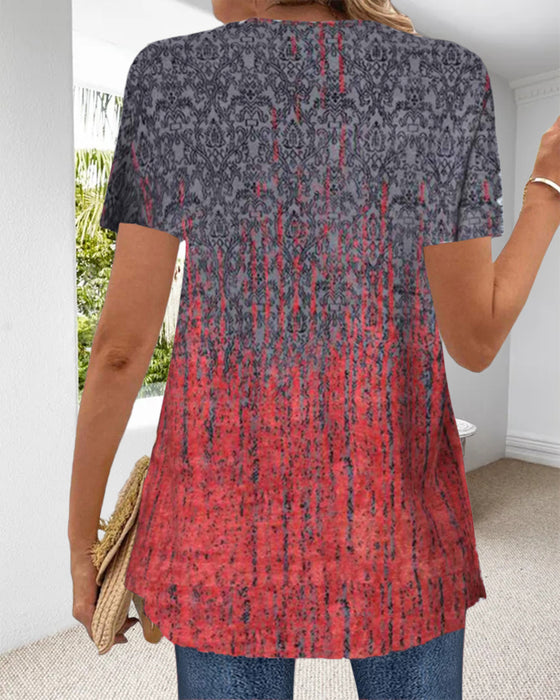 Blos Nep Tweedelig Korte Mouwen Onregelmatig