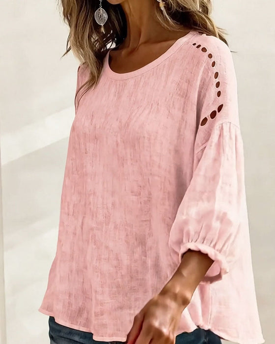Blouse Uitgesneden 100% Katoen
