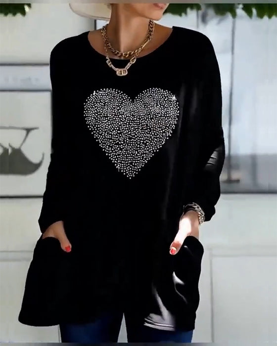 Top Fijn Glitter Liefde Zak Ontwerp