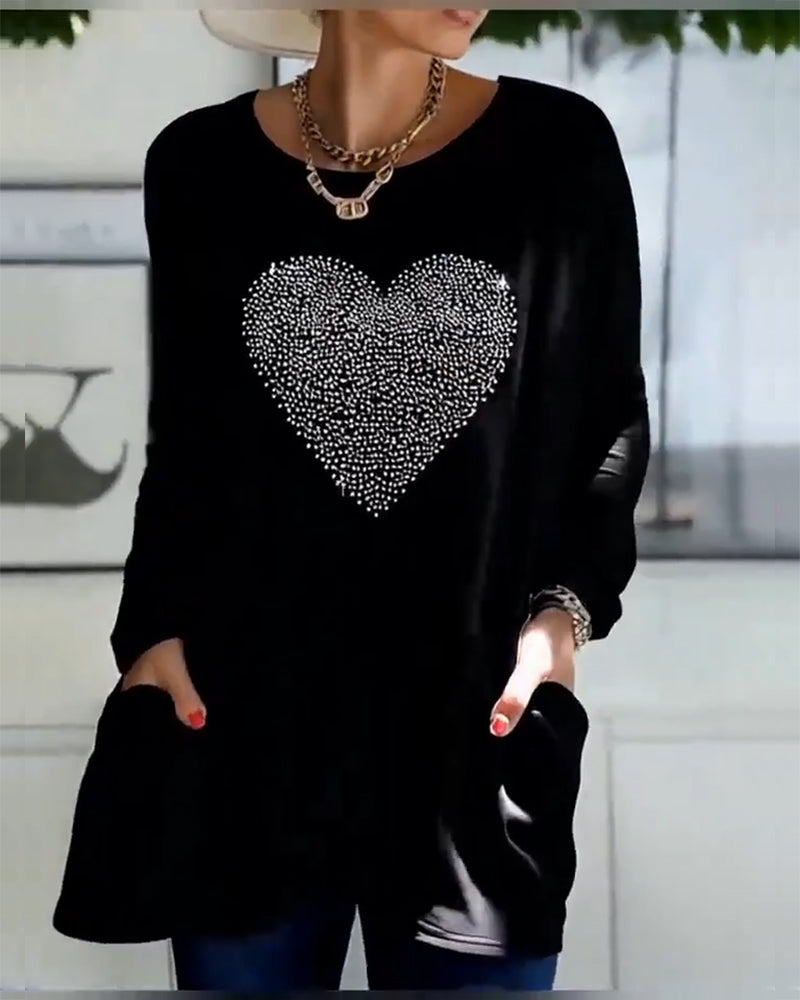 Top Fijn Glitter Liefde Zak Ontwerp