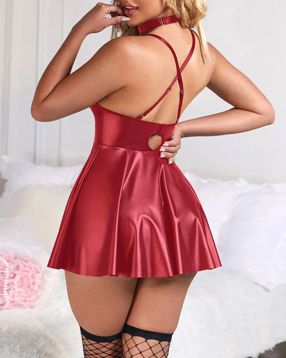 Sexy Nachtjurk Met Spaghetti‑Bandjes