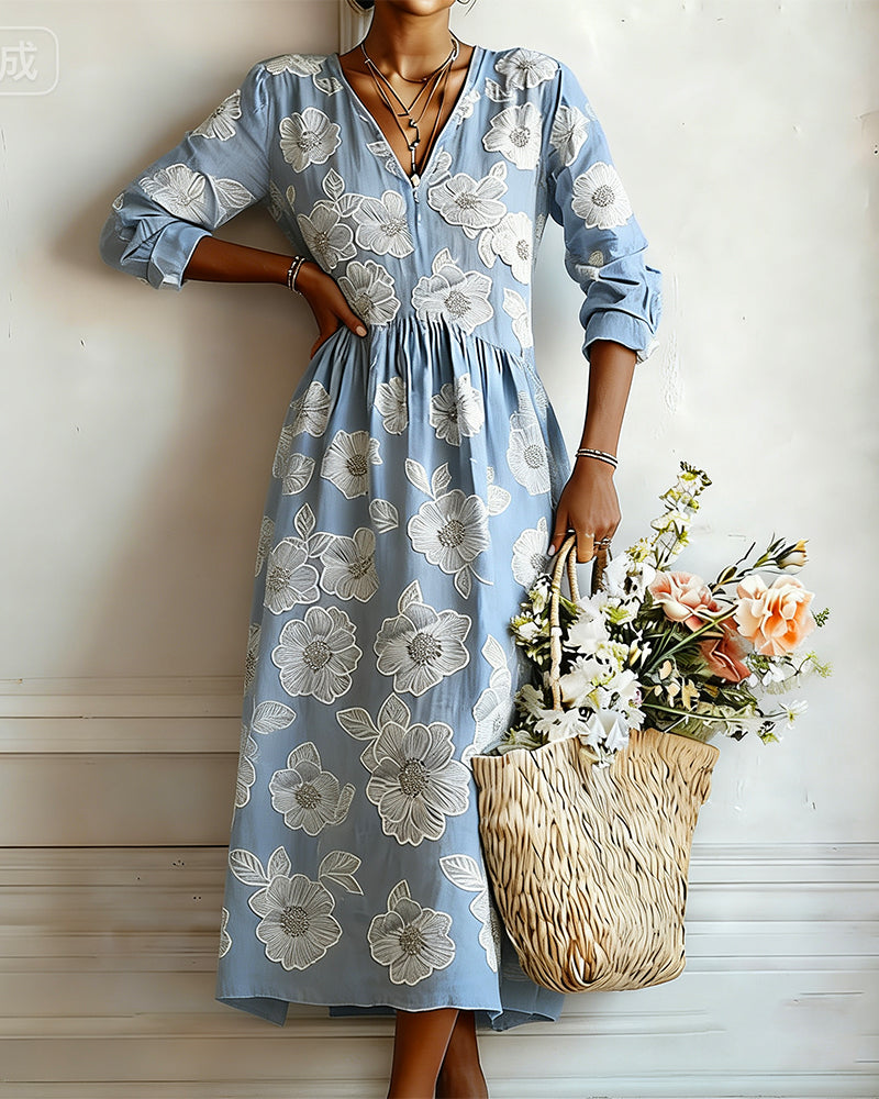 Jurk Bloemenprint Vakantie