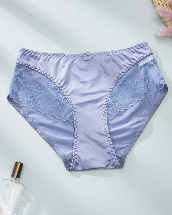 Slipje Dames Elegant Satijn Kant