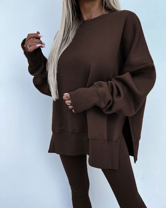 Set Slim Broek Los Sweatshirt