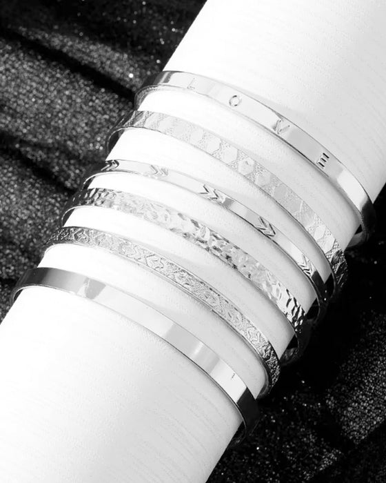 Zespuntige sterarmband set van 7 stuks