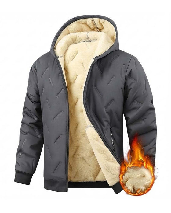 Jas Met Capuchon Fleece Gevoerd
