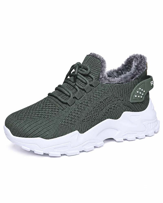 Sneakers Dikke Zool Fleece Gevoerd Sneeuw