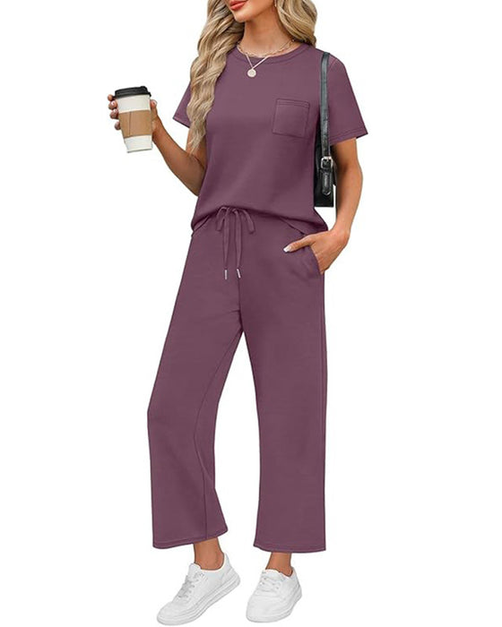 Set Effen Korte Mouw En Lange Broek