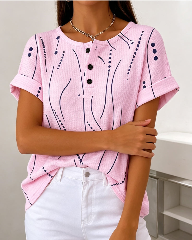 T-Shirt Ronde Hals Korte Mouwen