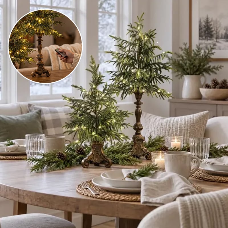 Verlichte tafelkerstboom
