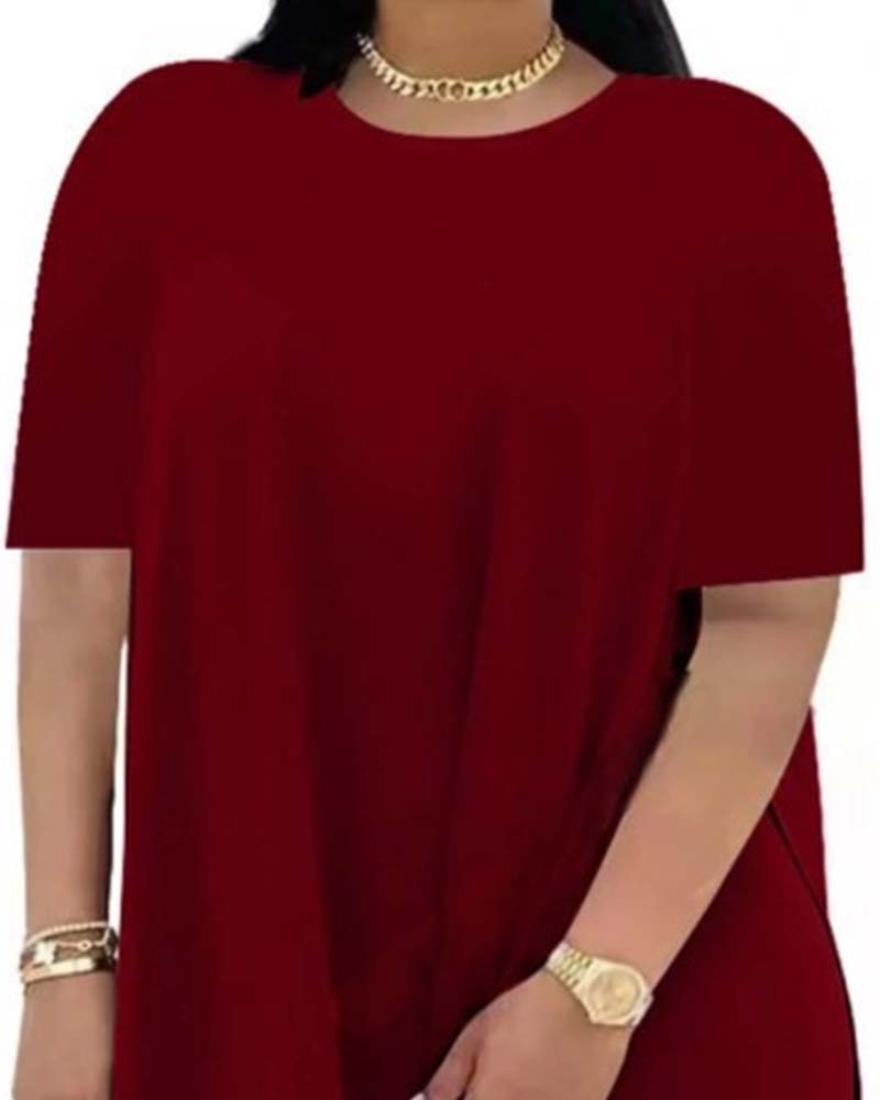 Set Effen Los Korte Mouw Broek