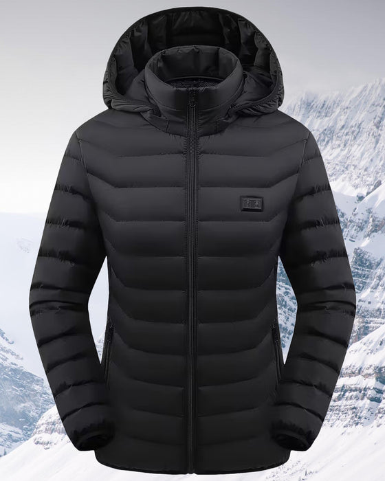 Slim Verwarmd Katoenen Jas Met Capuchon