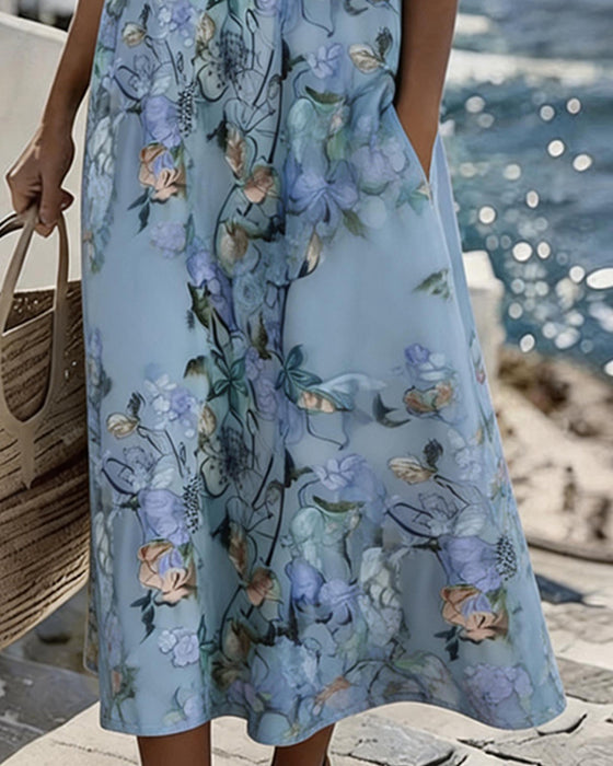 Jurk Kant Patchwerk Bloemen Casual