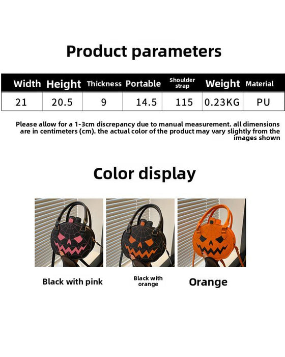 2026 Halloween Pompoentas – Schattige Crossbody & Schoudertas Voor Vrouwen