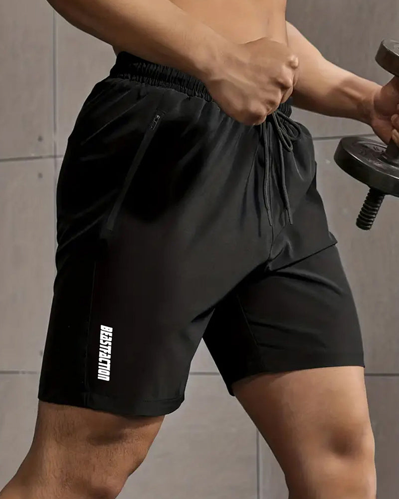 Heren Shorts Snel Drogend Ritszak Sportief