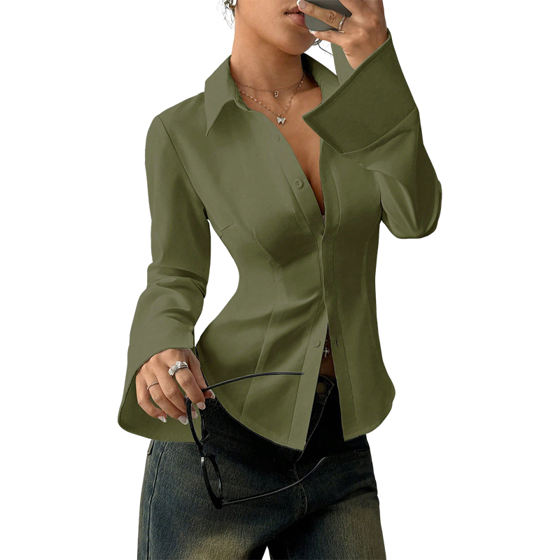 Elegante Slim-Fit Vrouwenblouse