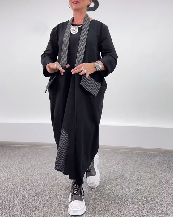 Jurk casual mode losse halter hals