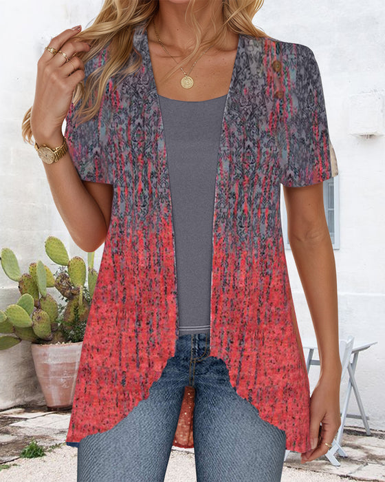 Blos Nep Tweedelig Korte Mouwen Onregelmatig