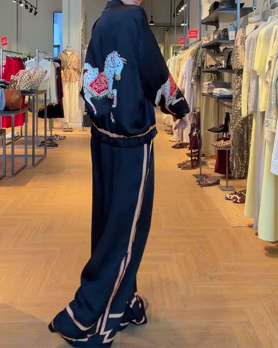 Set Kort Jas En Casual Broek