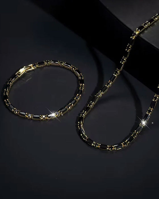 Gepersonaliseerd Verstelbaar Sprankelend Sieraden Set