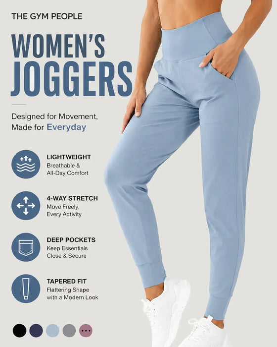Broek Hoge Taille Zak Effen Lange