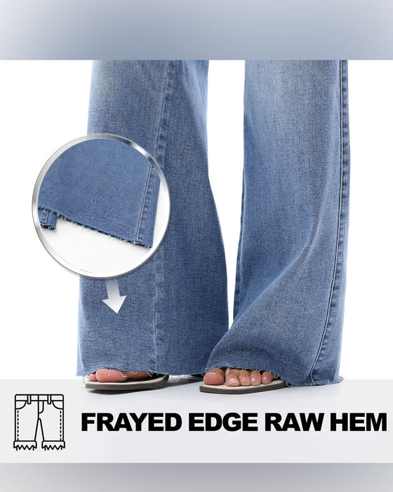 Jeans Zak Knoop Wijde Pijp