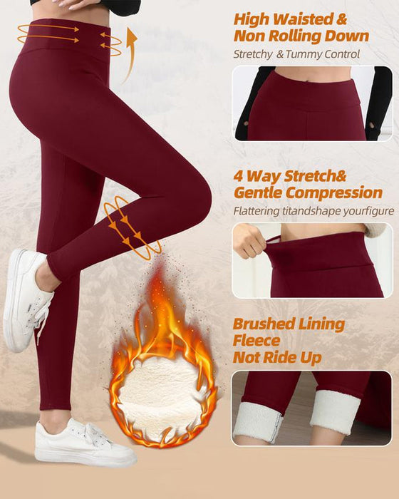 Legging Warm Hoge Taille Gezellig Gevoerd