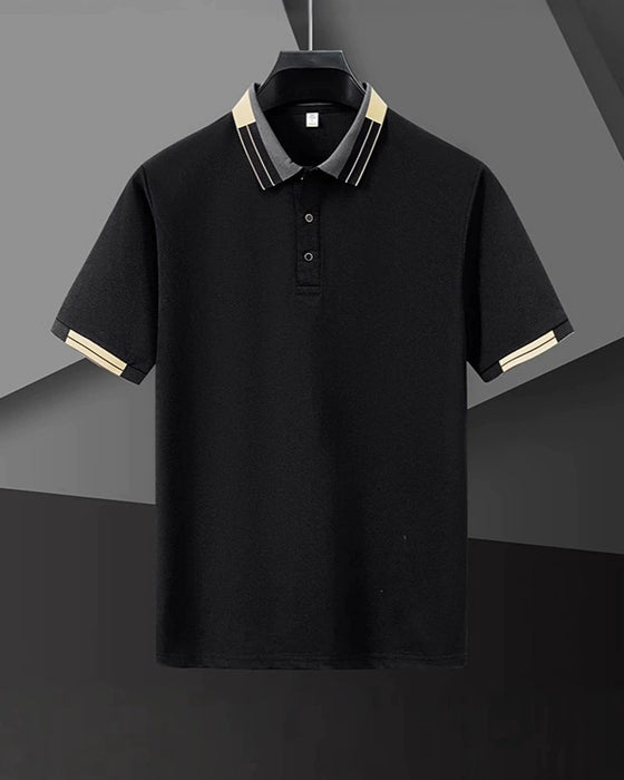 Shirt Kleurenblok Korte Mouw Polo
