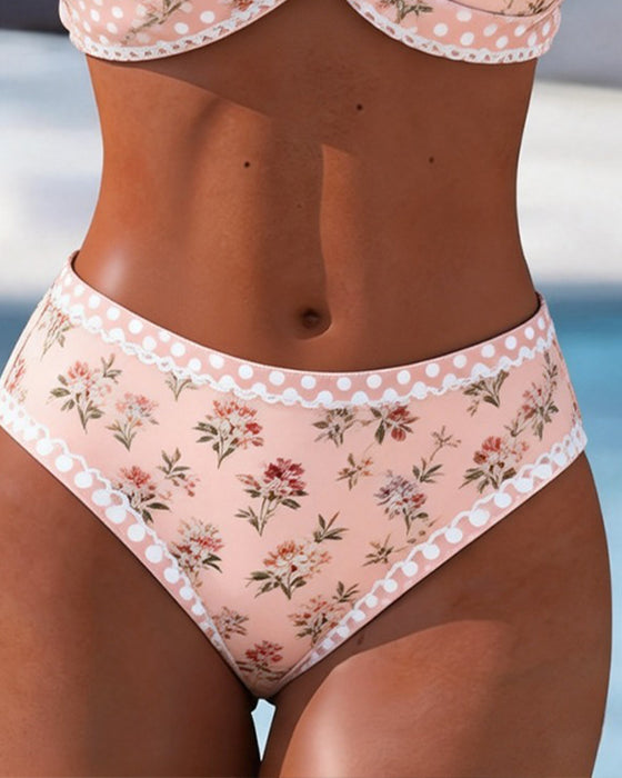 Bikini Trendy Bloemen Print