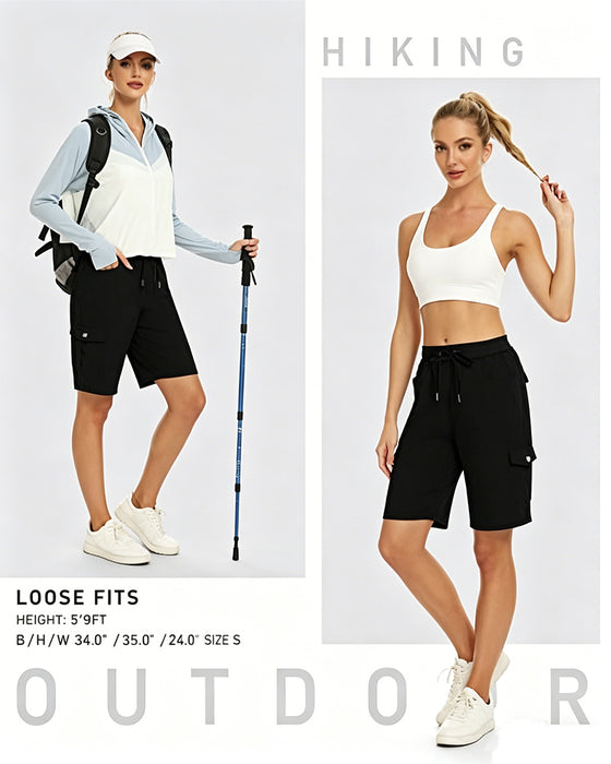 Dames Shorts Snel Drogende Cargoshorts Met Zakken