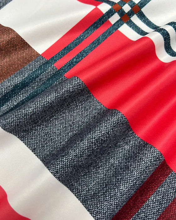 Tanktop Mouwloos Bedrukt Geruit