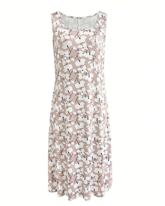 Jurk Mouwloos Bloemenprint