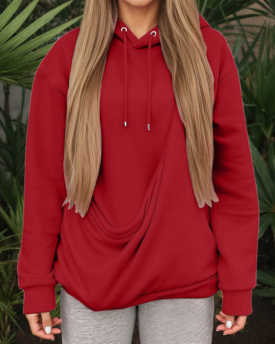 Hoodie Grote Zak Effen