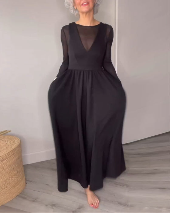 Jurk Geplooide Grote Zoom Jarretel