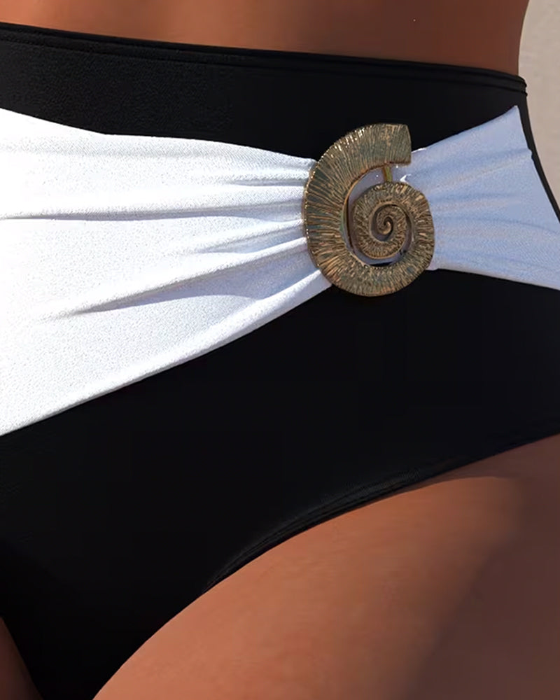 Tweedelige Bikini In Colorblock