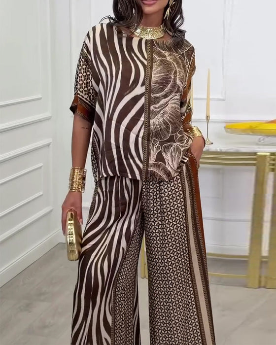 Set Zebra Print Kleurblok Tweedelig