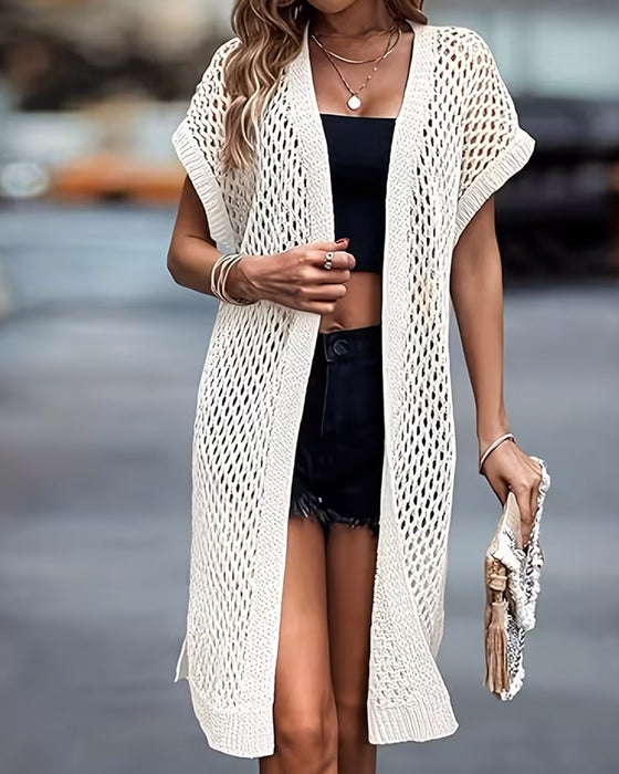 Cardigan Middellang Hollow Out