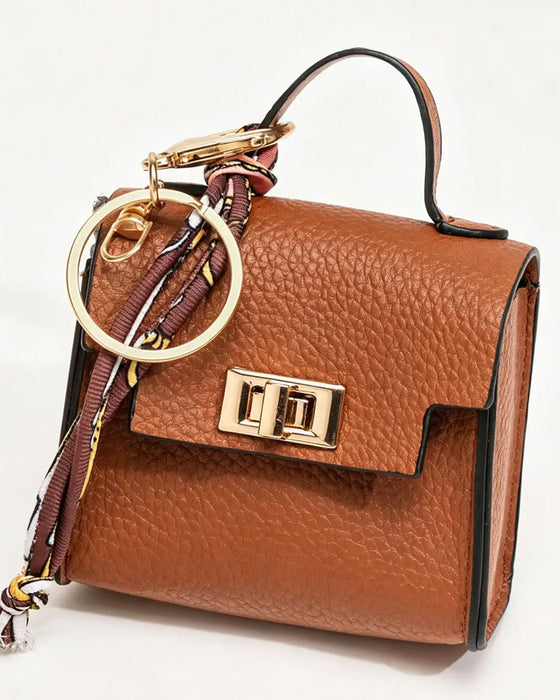 Sleutelhanger Mini Vierkante Tas Pendant