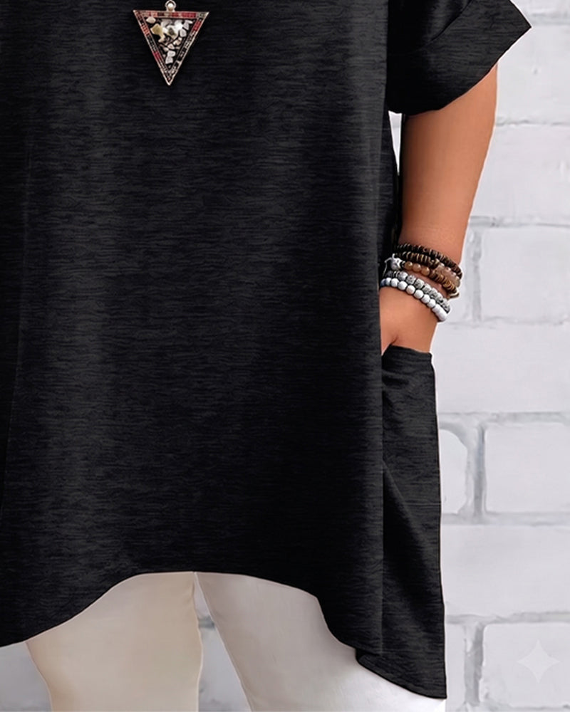 T-Shirt Loose Zijzak