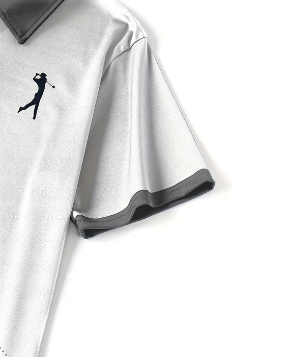 Heren T-Shirt Casual Met Kraag