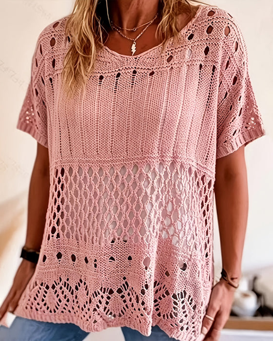 Pullover Ronde Hals Uitgesneden